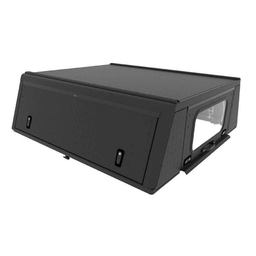 Alu-Cab Hardtop Adventure Nissan Navara D40 2005-2015 Doppelkabine Std. Pritsche schwarz/ geriffelt