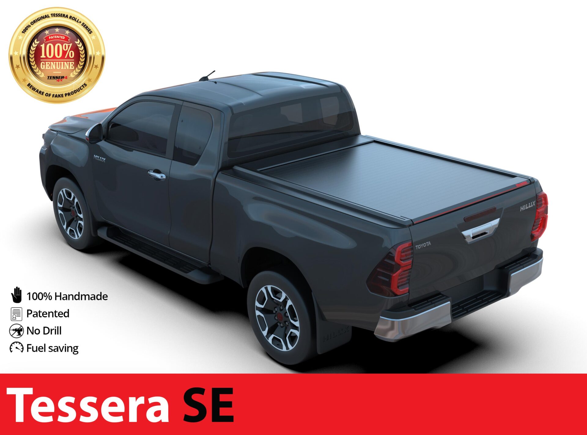 Laderaumabdeckung Tessera SE für Toyota Hilux Revo 2016+ S/C TESS 1517 SE black matt Laderaumabdeckung Tessera SE für Toyota Hilux Revo 2016+ S/C TESS 1517 SE black matt