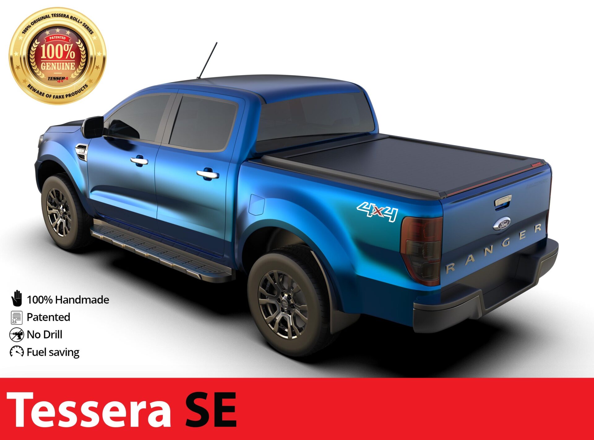 Laderaumabdeckung Tessera SE für Ford Ranger XL/XLT D/C ab 2012+ & 2016+ & 2020+ TESS 1506 SE black matt Laderaumabdeckung Tessera SE für Ford Ranger XL/XLT D/C ab 2012+ & 2016+ & 2020+ TESS 1506 SE black matt
