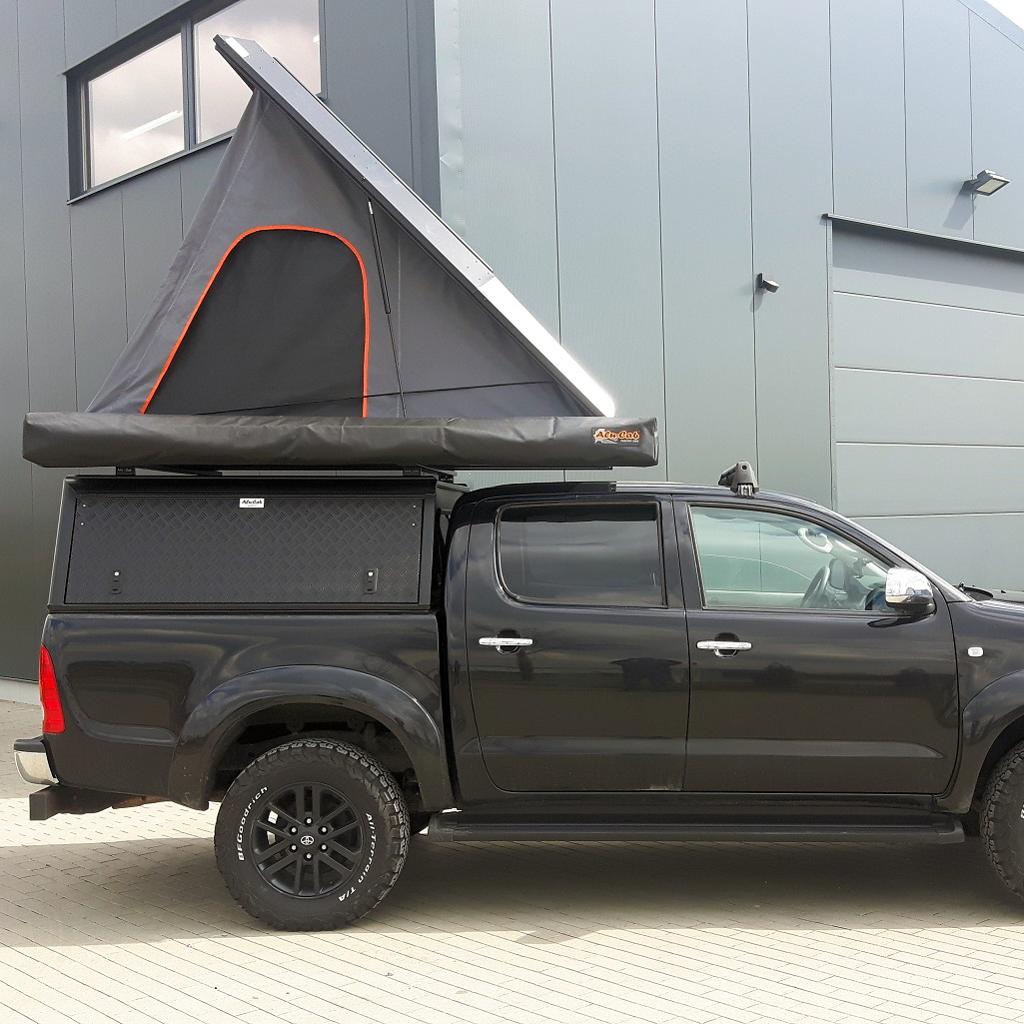 Alu-Cab Hardtop Explorer Toyota Hilux 2005-2015 Doppelkabine schwarz/ geriffelt Alu-Cab Hardtop Explorer Toyota Hilux 2005-2015 Doppelkabine schwarz/ geriffelt