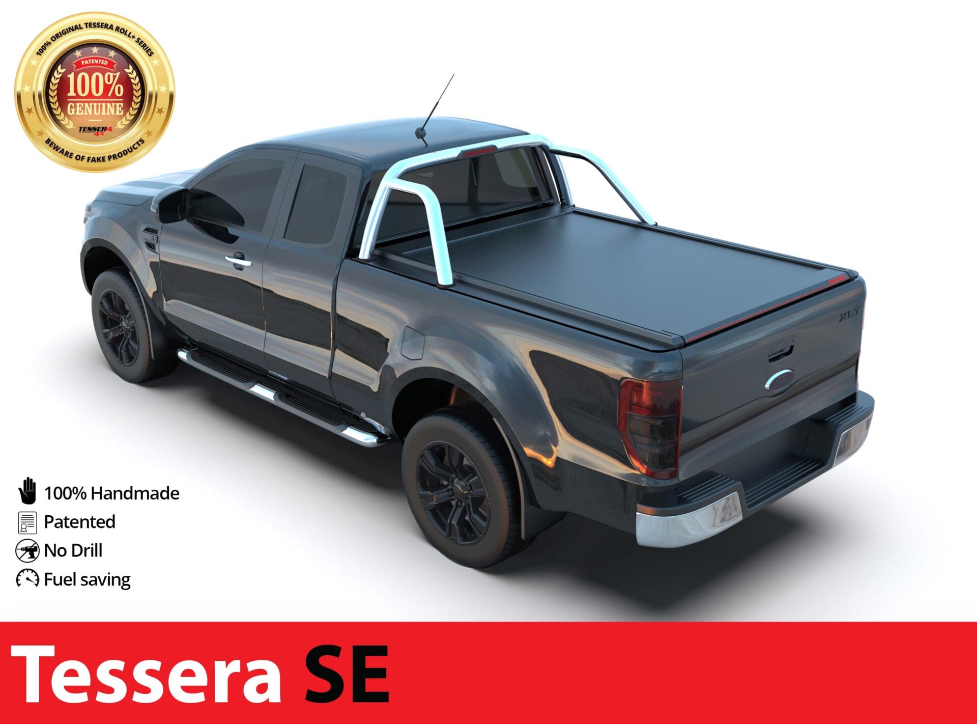 Laderaumabdeckung Tessera SE für Ford Ranger Limited S/C ab 2012+ & 2016+ & 2020+ TESS 1507 SE black matt Laderaumabdeckung Tessera SE für Ford Ranger Limited S/C ab 2012+ & 2016+ & 2020+ TESS 1507 SE black matt