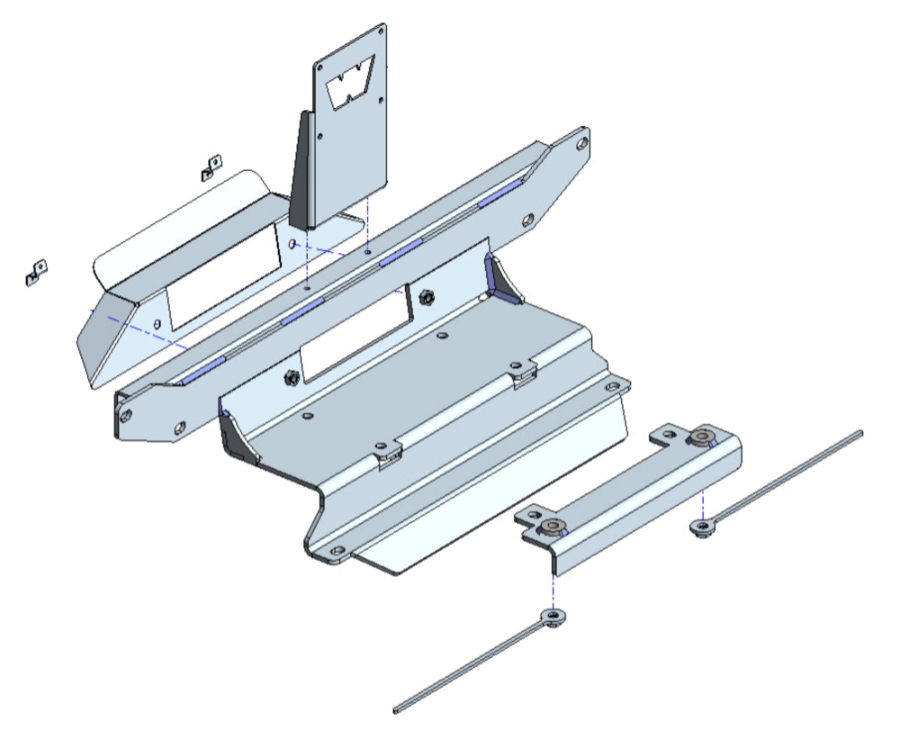 Seilwindenanbausatz (Isuzu D-Max 2020+) ohne Winde