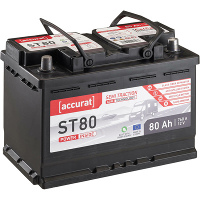 Alu-Cab 12V Batterie für Khaya 80Ah AGM